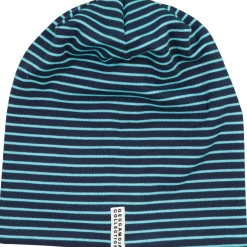 Barn Geggamoja Vintermössor<Topline Mössa fleecefodrad Navy/Turkos