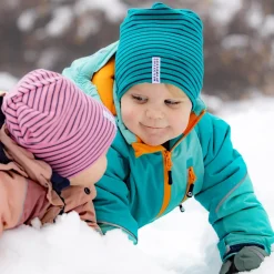 Barn Geggamoja Tunna Mössor<Topline mössa Petrol/marinblå