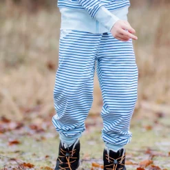 Barn Geggamoja Byxor<Trikåbyxa Blå