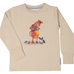 Barn Geggamoja Tröjor<Tröja Mamma Mu och Kråkan Beige