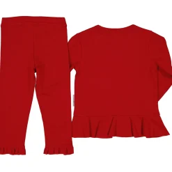 Barn Geggamoja Leggings Och Tights|Tröjor<Tröja med leggings Mörkröd