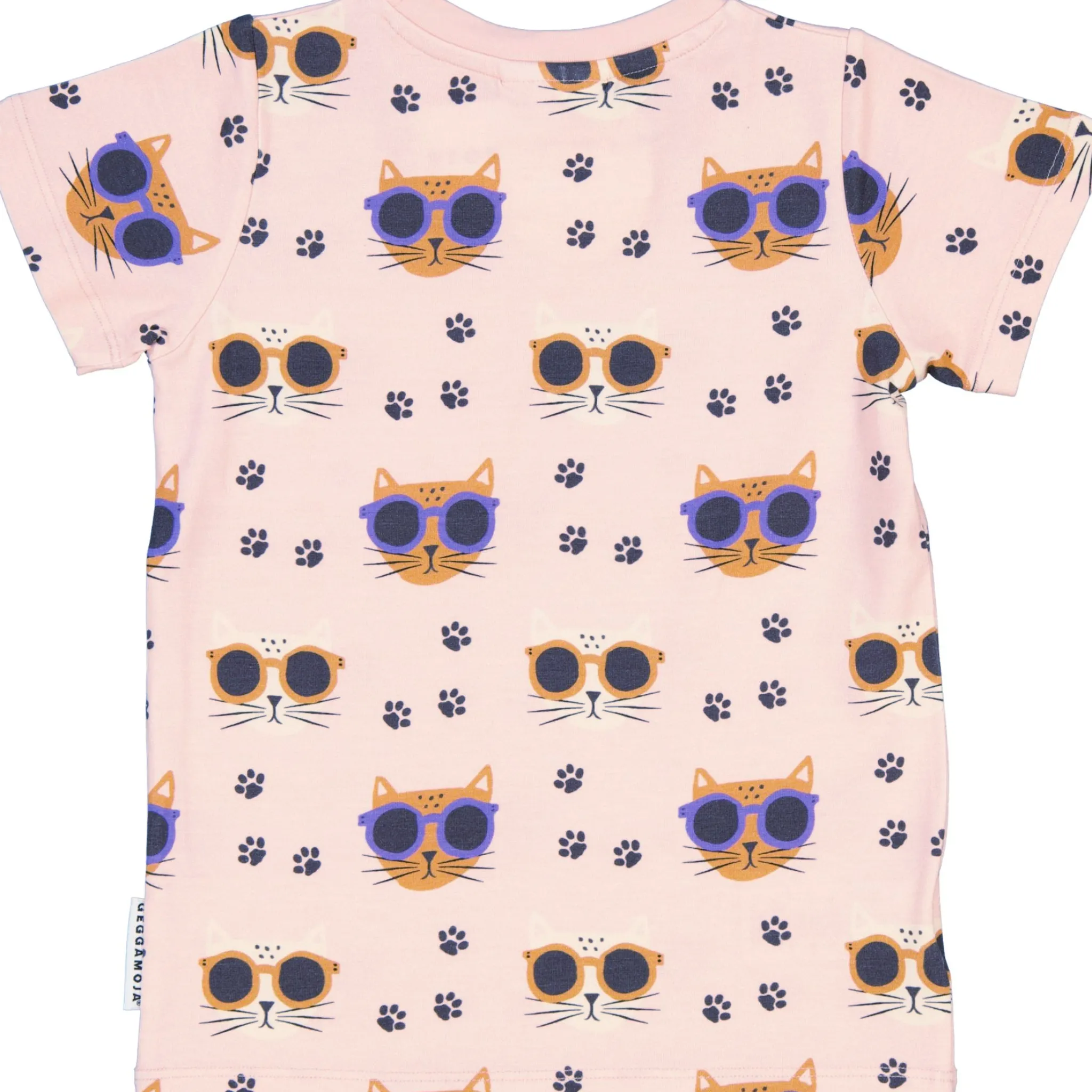 Barn Geggamoja T-Shirts|Bambukläder<T-shirt Bambu Cool Cats Rosa