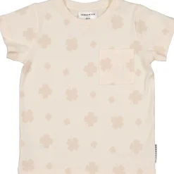 Barn Geggamoja T-Shirts|Bambukläder<T-shirt Bambu Klöver Beige
