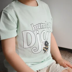 Barn Geggamoja T-Shirts<T-shirt logga Humlan Djojj Mint