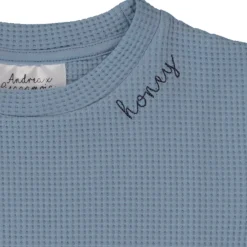 Barn Geggamoja T-Shirts<T-shirt Waffle Dusty Blue