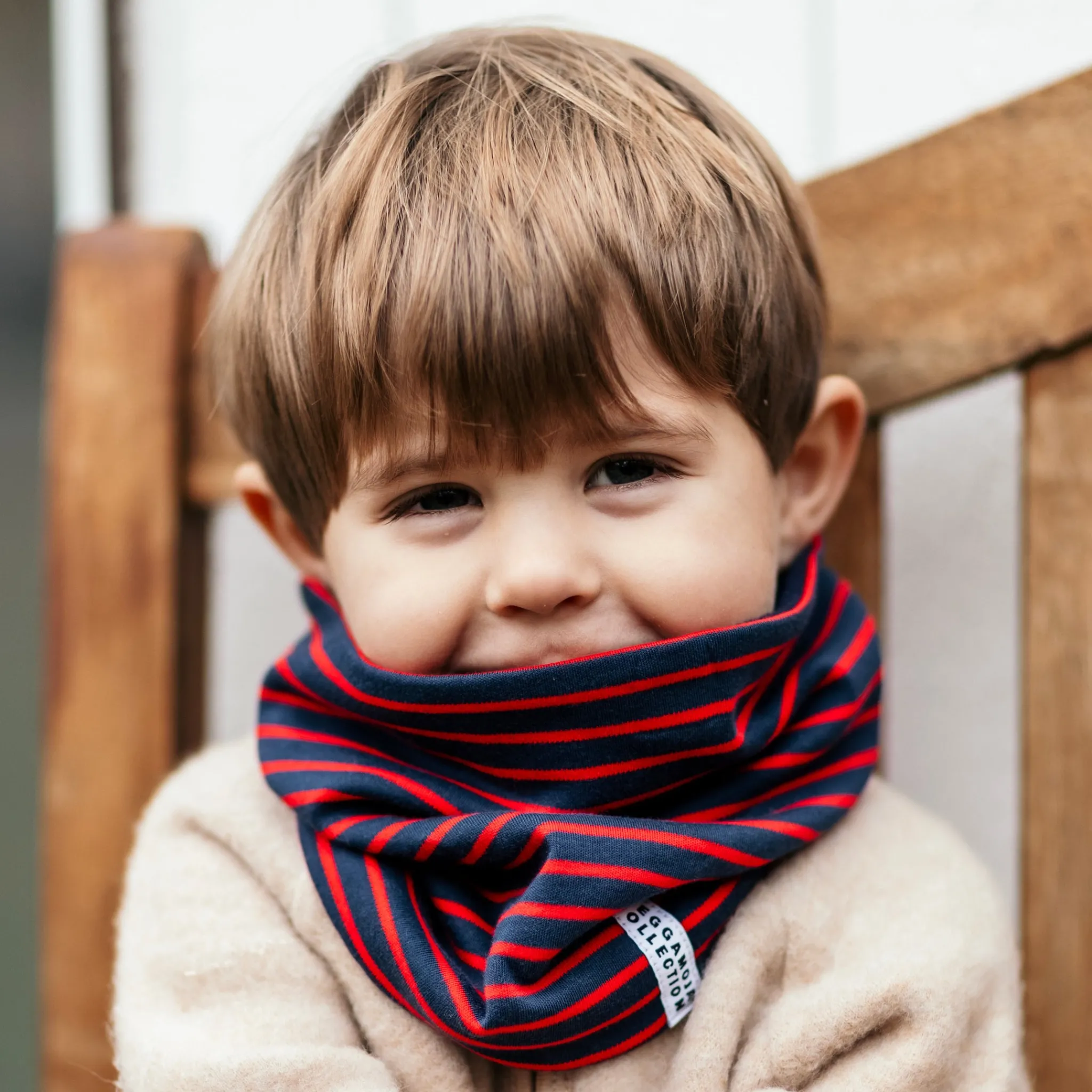 Barn Geggamoja Vintermössor|Fleecekläder<Tube fleece Pippi Långstrump Röd