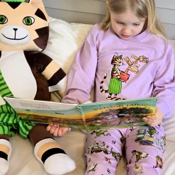 Barn Geggamoja Pyjamas Tvådelad<Tvådelad pyjamas Pettson och Findus Lila