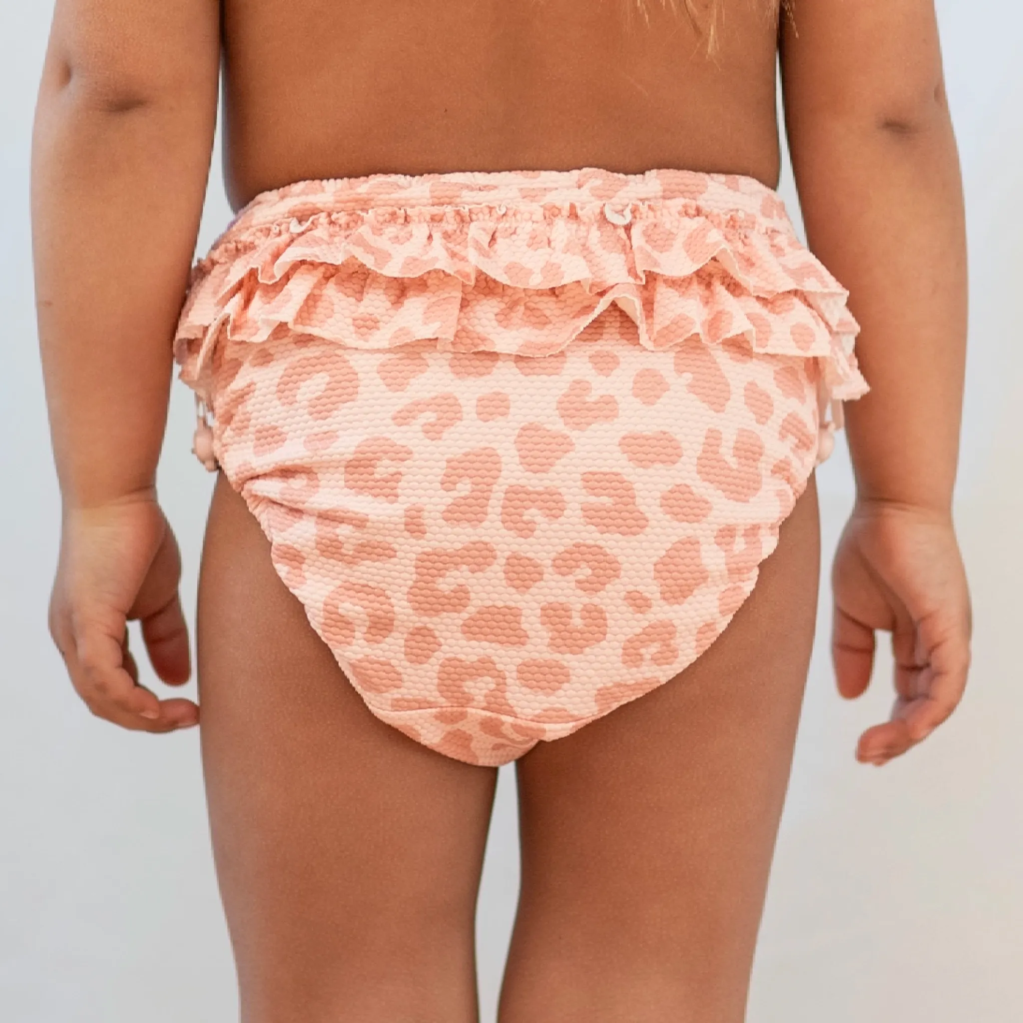 Barn Geggamoja Uv-Badkläder<UV-Badblöja Leo Rosa