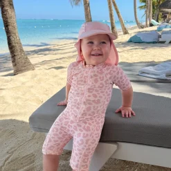 Barn Geggamoja Uv-Badkläder<UV-dräkt Leo Rosa