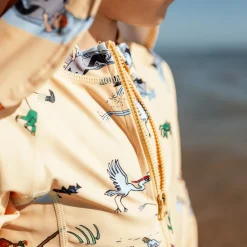 Barn Geggamoja Uv-Badkläder<UV-dräkt Pippi Långstrump Gul