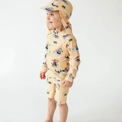 Barn Geggamoja Uv-Badkläder<UV-dräkt Pippi Långstrump Gul