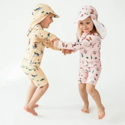 Barn Geggamoja Uv-Badkläder<UV-dräkt Pippi Långstrump Gul