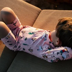 Barn Geggamoja Uv-Badkläder<UV-dräkt Pippi Långstrump Rosa