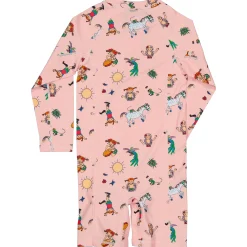 Barn Geggamoja Uv-Badkläder<UV-dräkt Pippi Långstrump Rosa