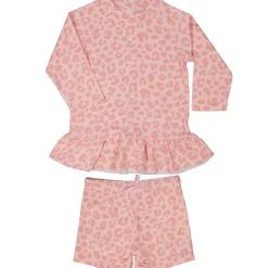 Barn Geggamoja Uv-Badkläder<UV-Set Leo Rosa