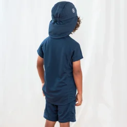 Barn Geggamoja Uv-Badkläder<UV-set Marinblå