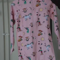 Barn Geggamoja Uv-Badkläder<UV-set Pippi Långstrump Rosa