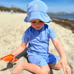 Barn Geggamoja Solhattar Och Kepsar|Uv-Badkläder<UV-Solhatt Blå