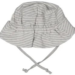 Barn Geggamoja Solhattar Och Kepsar|Bambukläder<UV-solhatt Bambu Bambu Classic Grå/Vit