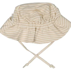 Barn Geggamoja Solhattar Och Kepsar|Bambukläder<UV-solhatt Bambu Classic Vit/Beige