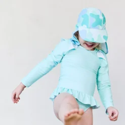 Barn Geggamoja Solhattar Och Kepsar<UV-solkeps Camo Mint