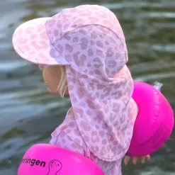 Barn Geggamoja Solhattar Och Kepsar|Uv-Badkläder<UV-solkeps Leo Rosa