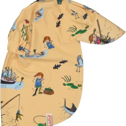 Barn Geggamoja Solhattar Och Kepsar|Uv-Badkläder<UV-Solkeps Pippi Långstrump Gul