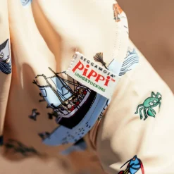 Barn Geggamoja Solhattar Och Kepsar|Uv-Badkläder<UV-Solkeps Pippi Långstrump Gul