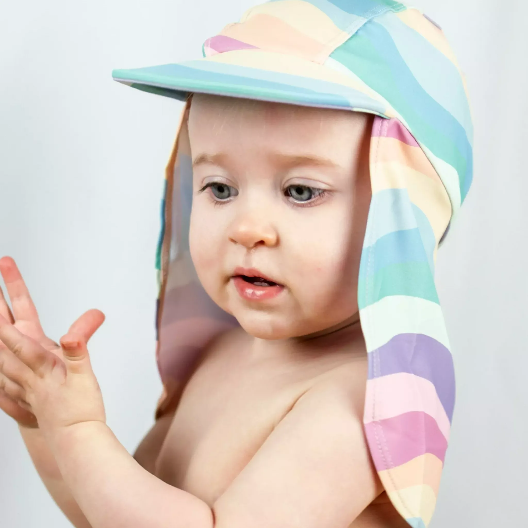 Barn Geggamoja Solhattar Och Kepsar<UV-solkeps Regnbåge