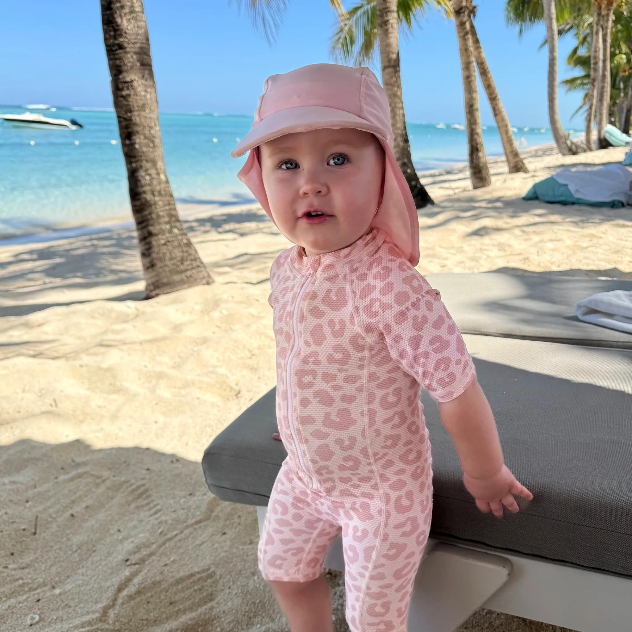 Barn Geggamoja Solhattar Och Kepsar|Uv-Badkläder<UV-Solkeps Rosa