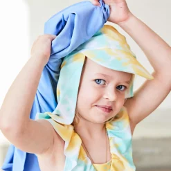 Barn Geggamoja Solhattar Och Kepsar<UV-Solkeps Tie Dye Gul