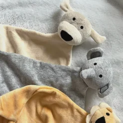 Barn Geggamoja Nyfödd<Velourfilt beige Doddi