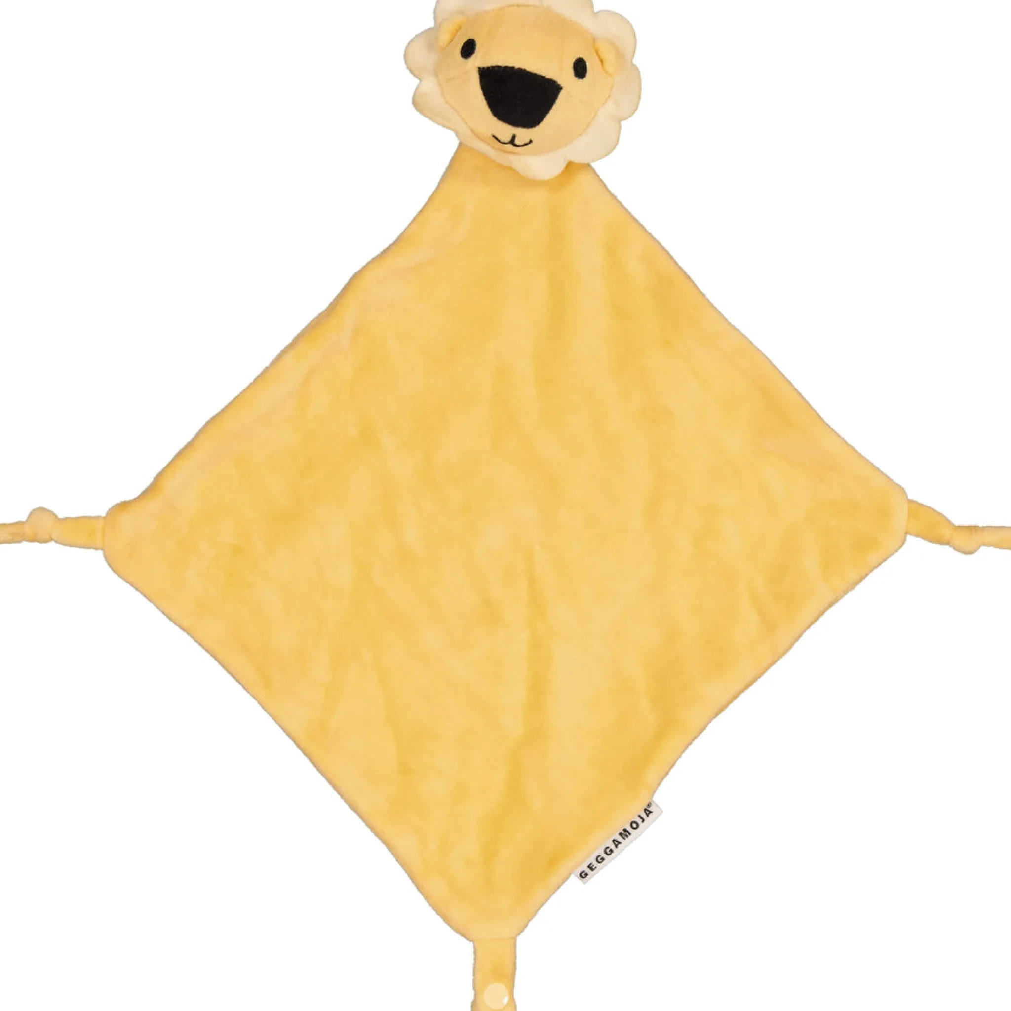 Barn Geggamoja Babyfiltar Och Snuttefiltar|Nyfödd<Velourfilt gul lejon