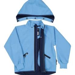 Barn Geggamoja Fleecekläder<Vindfleece jacka Ljusblå