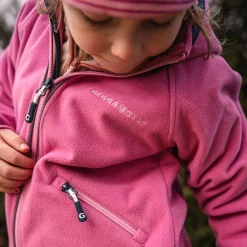 Barn Geggamoja Jackor|Fleecekläder<Vindfleecejacka Rosa