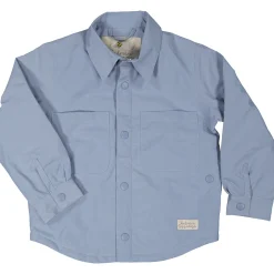 Barn Geggamoja Jackor<Vindjacka skjortmodell Dusty Blue