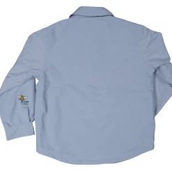 Barn Geggamoja Jackor<Vindjacka skjortmodell Dusty Blue