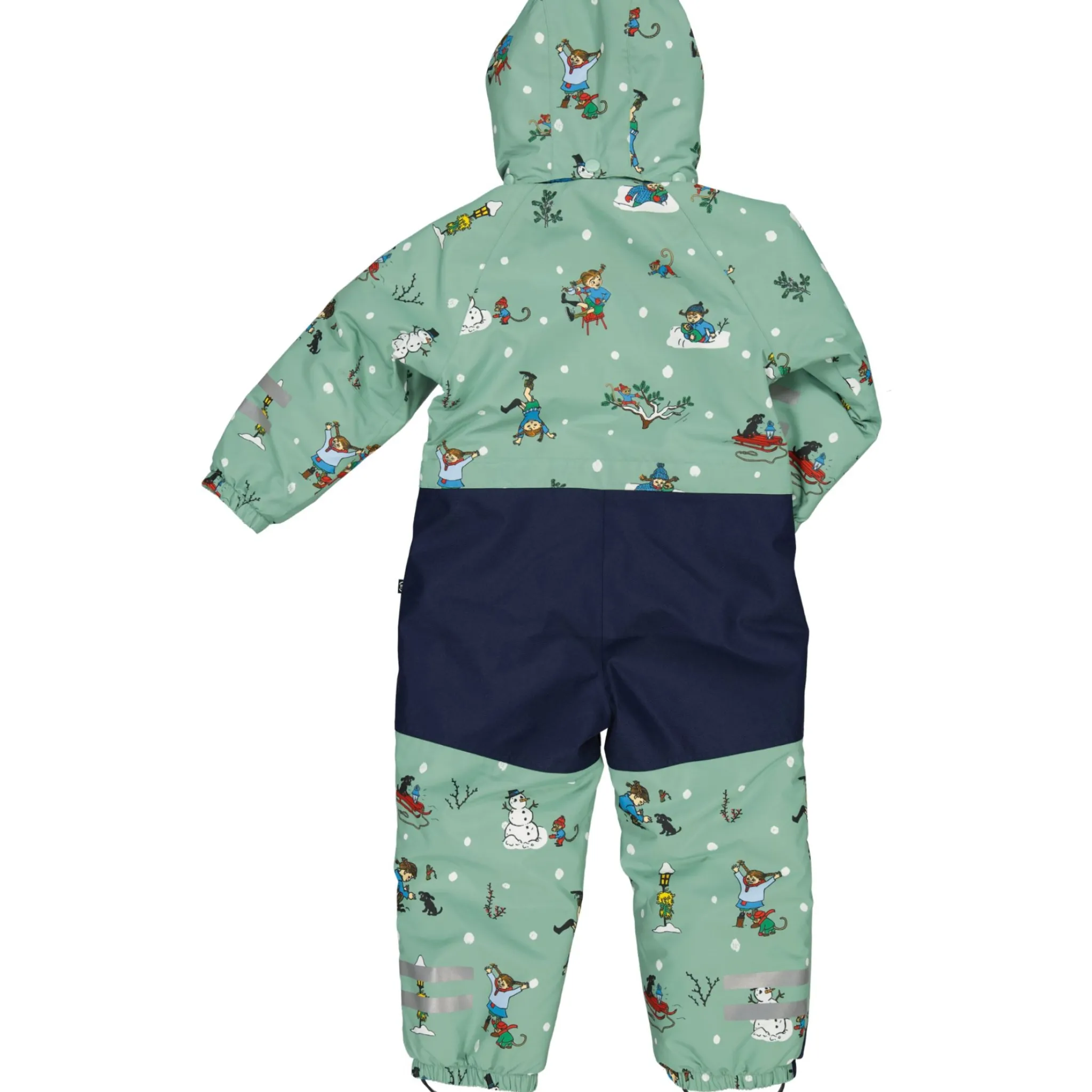 Barn Geggamoja Overaller<Vinteroverall Pippi Långstrump Grå/Grön