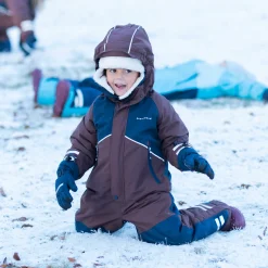 Barn Geggamoja Overaller<Vinteroverall Unifit Brun/Marinblå