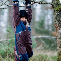 Barn Geggamoja Overaller<Vinteroverall Unifit Brun/Marinblå