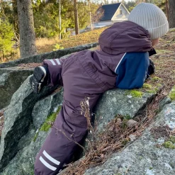 Barn Geggamoja Overaller<Vinteroverall Unitoddler Brun/Marinblå