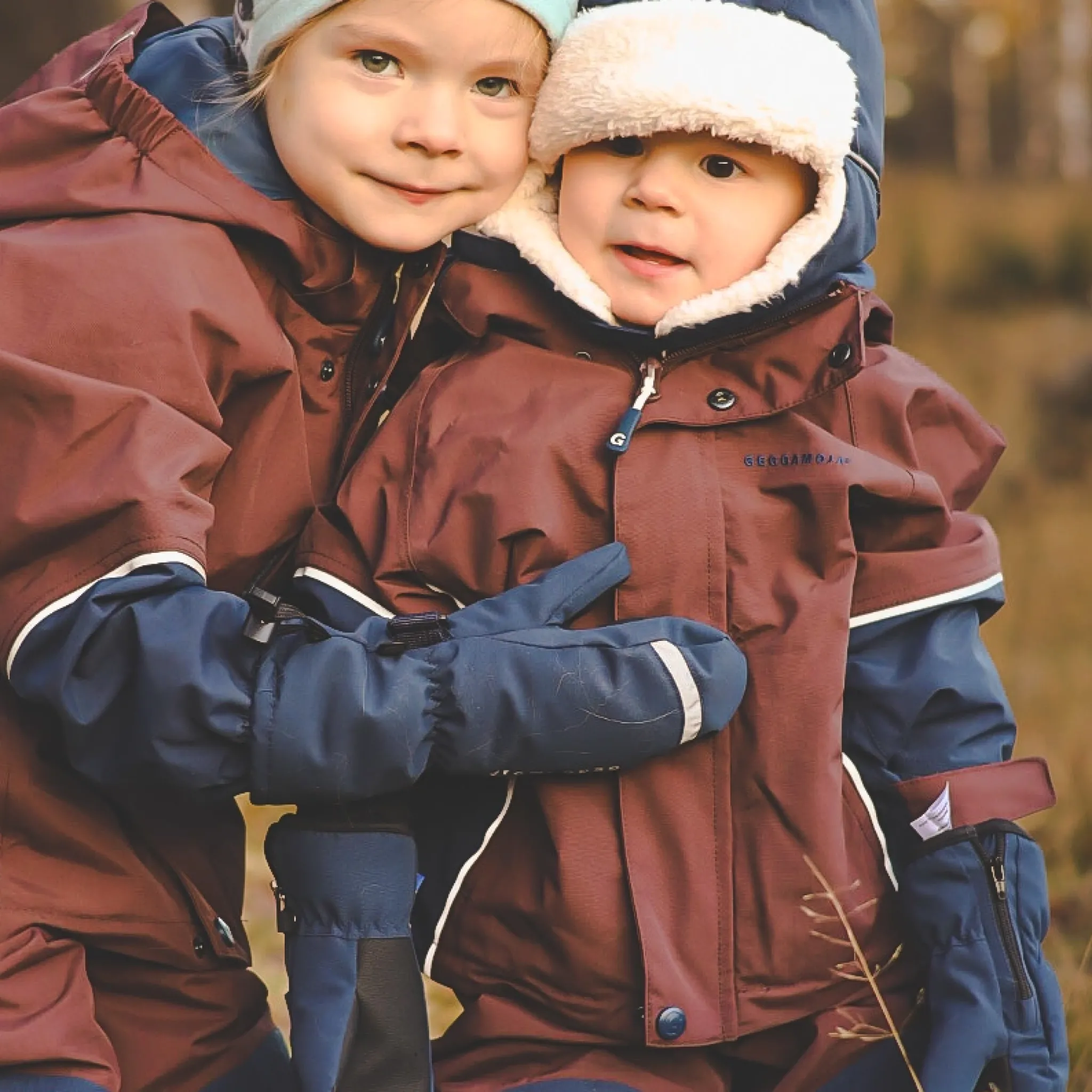Barn Geggamoja Handskar Och Vantar<Vintervantar Marinblå