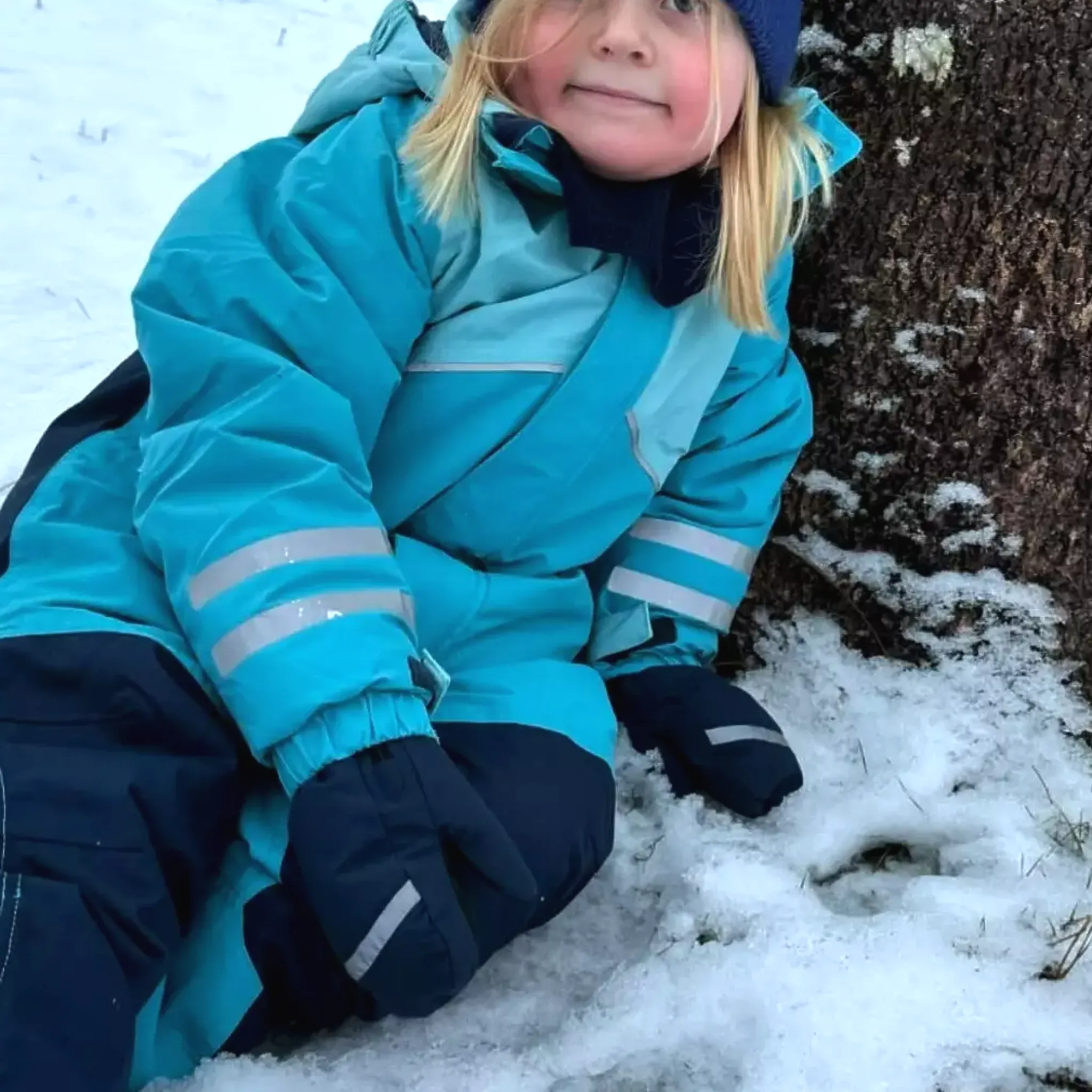 Barn Geggamoja Handskar Och Vantar<Vintervantar Marinblå